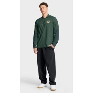 Nike Green Bay Packers On Field Dri Fit Quarter Zip Pullover Green XL
